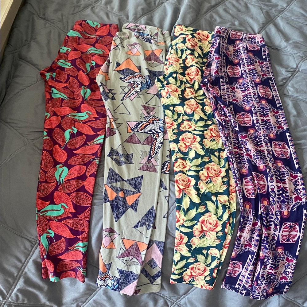 LuLaRoe Multicolor Patterned Leggings